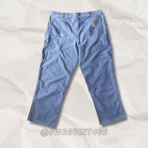 CARHARTT NAVY BLUE BAGGY PANTS SIZE 40X30 STILL NEW